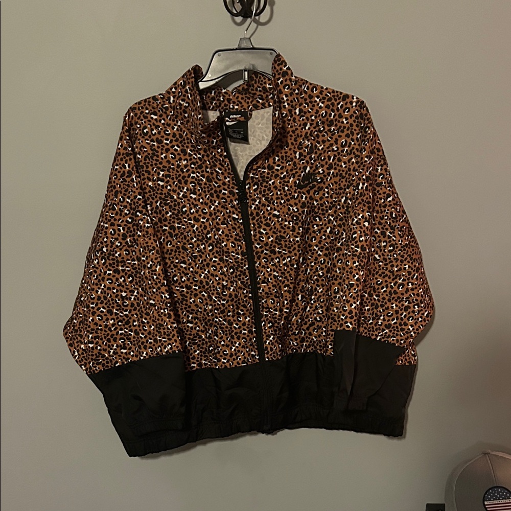 Nike Women's Leopard Print Windbreaker Jacket